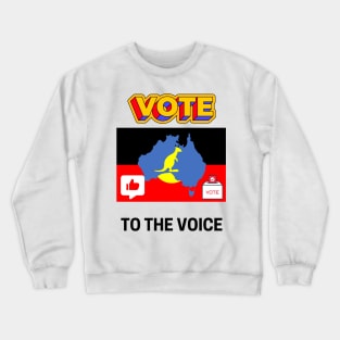 Vote Yes To The Voice Indigenous Voice To Parliament Crewneck Sweatshirt